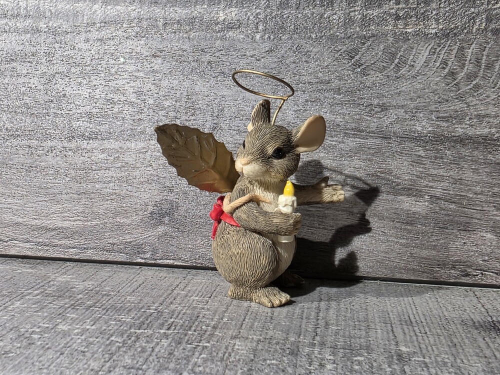 Charming Tails Figurine Christmas Angel Xmas Dean Griff RARE READ g67f8